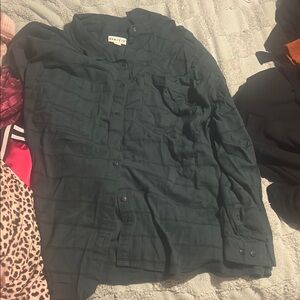 Ava & Viv Deep Green Blouse